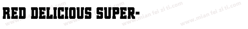 Red Delicious Super字体转换